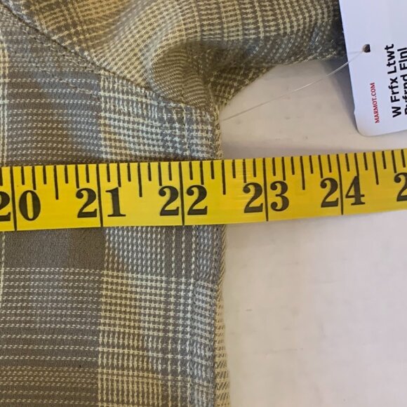 Marmot Women Fairfax Lightweight Boyfriend Flannel Shirt Wheat Medium NWT - Picture 8 of 12